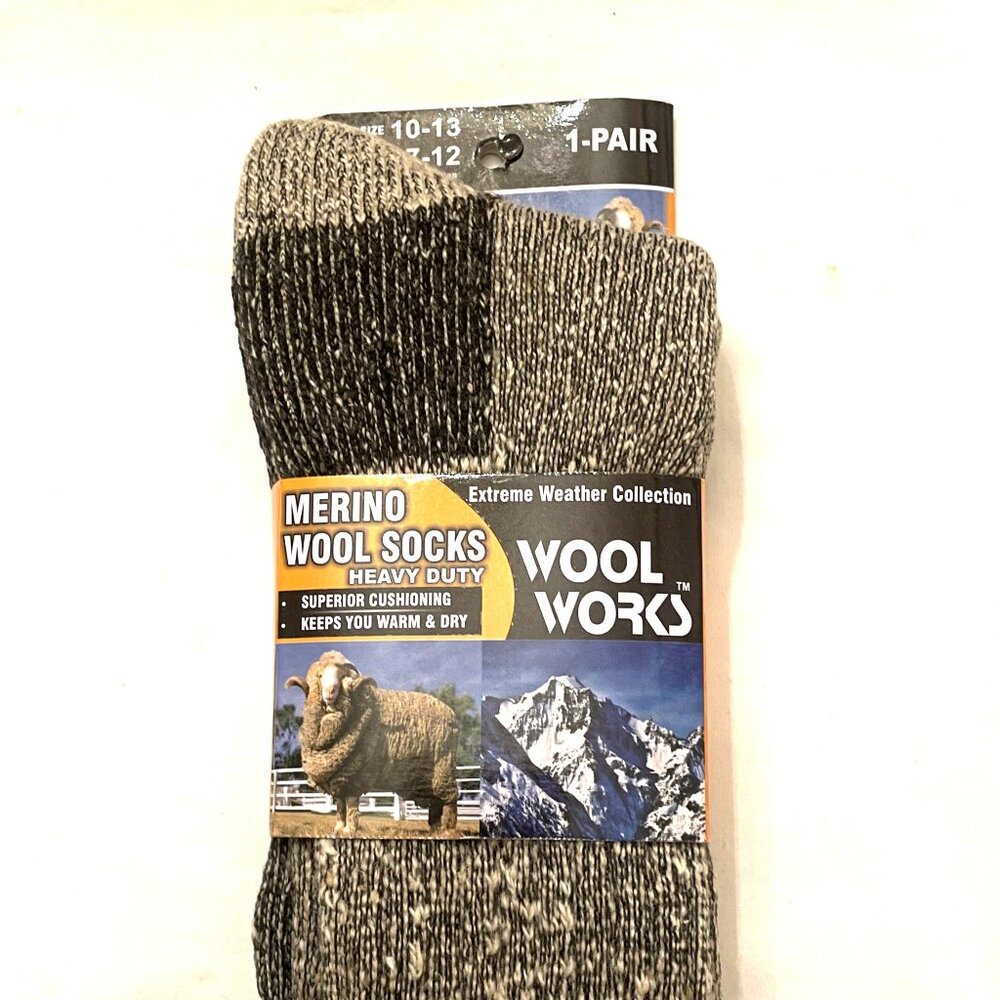 Wool Works MERINO Winter WOOL SOCKS Men's 10-13